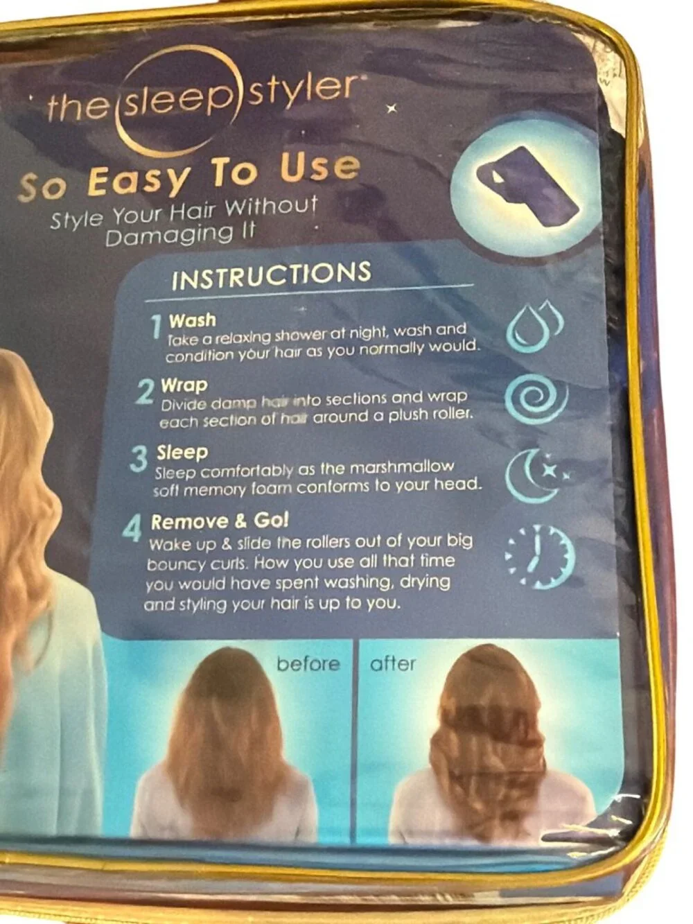 The Sleep Styler Mini Heat Free Hair Rollers Short Or Fine 12 Pack 3